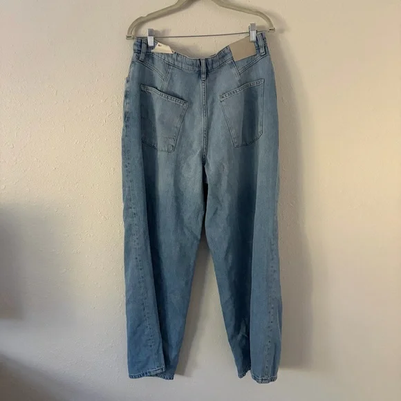FREE PEOPLE GUESSING GAME RELAXED TROUSER JEANS NWT - Picture 7 of 12